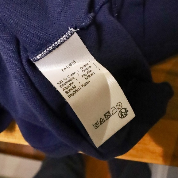 COPY - LACOSTE Navy Polo short sleeved  shirt size medium - Picture 4 of 6